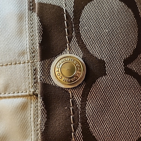 Coach Y2K Soho Brown/Beige Signature Canvas Front Pocket Baguette Bag W/ Wallet - Picture 11 of 16